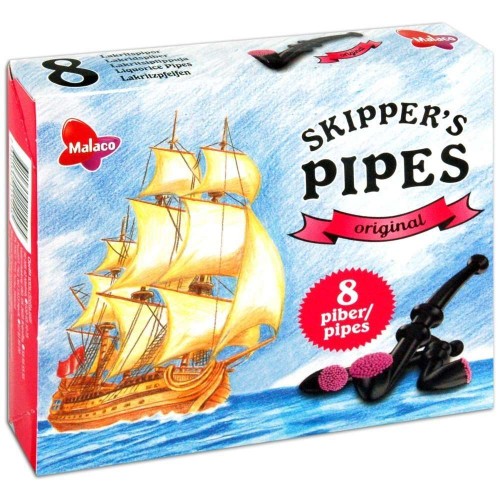 Skipper's Pipes Original Lakritz Pfeifen 136g Skipper's Pipes Original Lakritz Pfeifen 136g