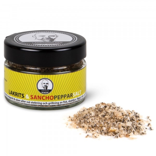 Lakritskocken Salz mit Lakritz & Sanchopfeffer 75g Lakritskocken Salz mit Lakritz & Sanchopfeffer 75g