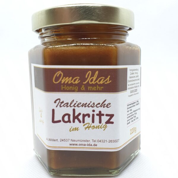Italienische Lakritz in Honig