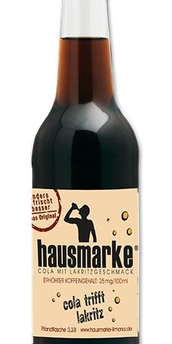 Lakritz Cola von Hausmarke 0,33l Lakritz Cola von Hausmarke 0,33l
