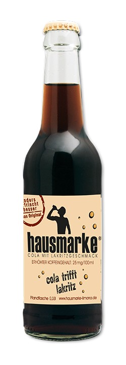 Lakritz Cola von Hausmarke 0,33l