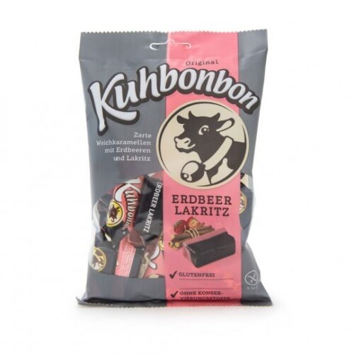 Kuhbonbon Erdbeer Lakritz-200g Kuhbonbon Erdbeer Lakritz-200g