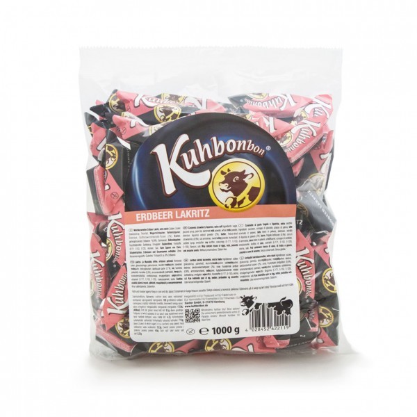 Kuhbonbon Erdbeer Lakritz 1000g