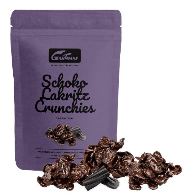 Gartmann Schoko Lakritz Crunchies Zartbitter (125g Beutel) Gartmann Schoko Lakritz Crunchies Zartbitter (125g Beutel)