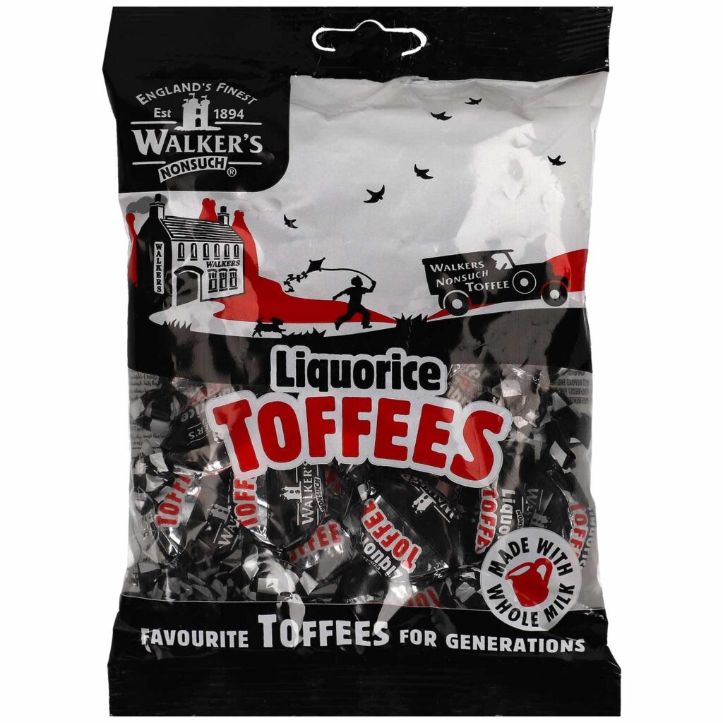 Walkers Liquorice Toffees 150g