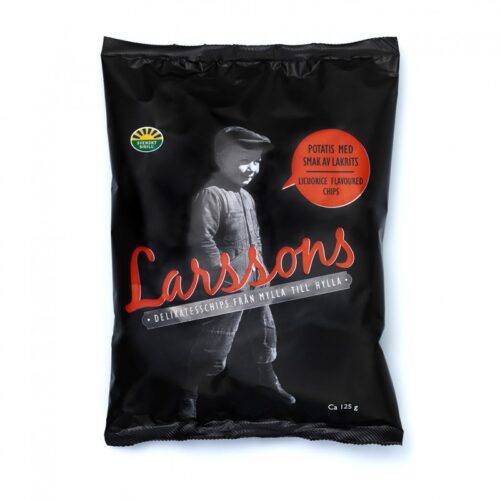 Larssons Lakritz Chips 125g Larssons Lakritz Chips 125g
