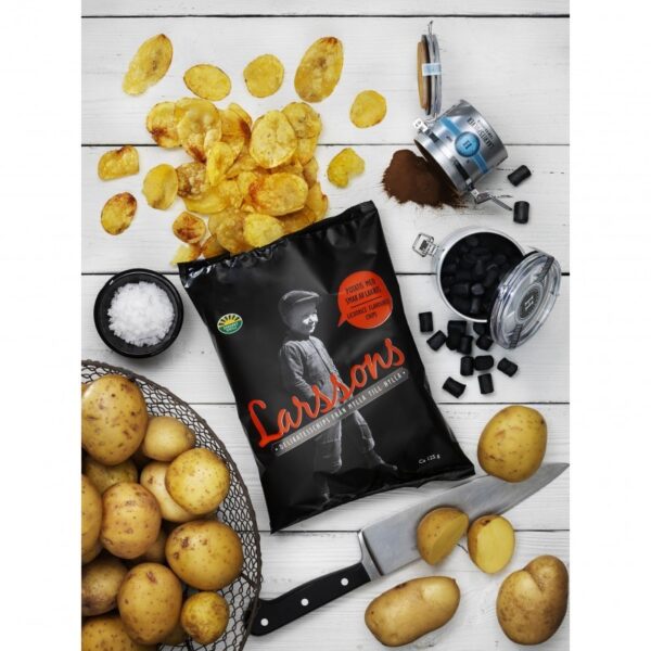 Larssons Lakritz Chips 125g