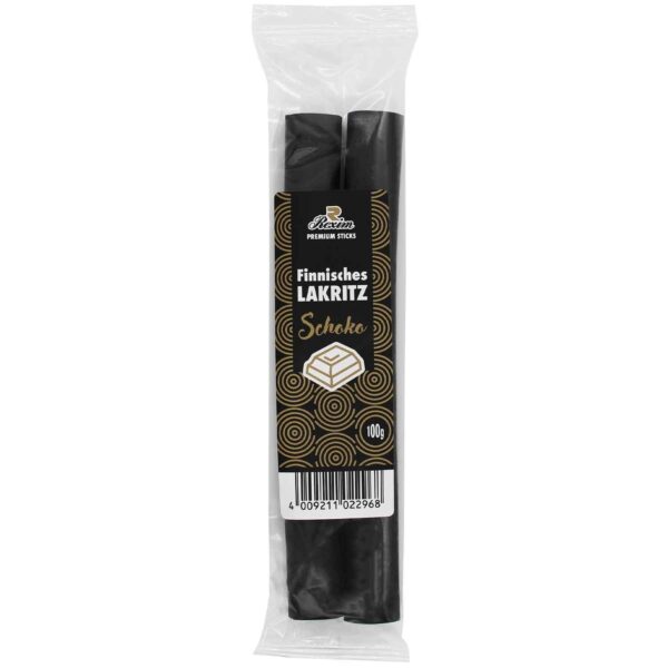 Premium Finnisches Lakritz Schoko Sticks 100g Premium Finnisches Lakritz Schoko Sticks 100g