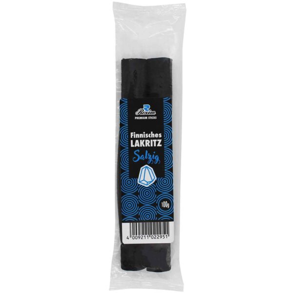 Premium Finnisches Lakritz Salzig Sticks 100g
